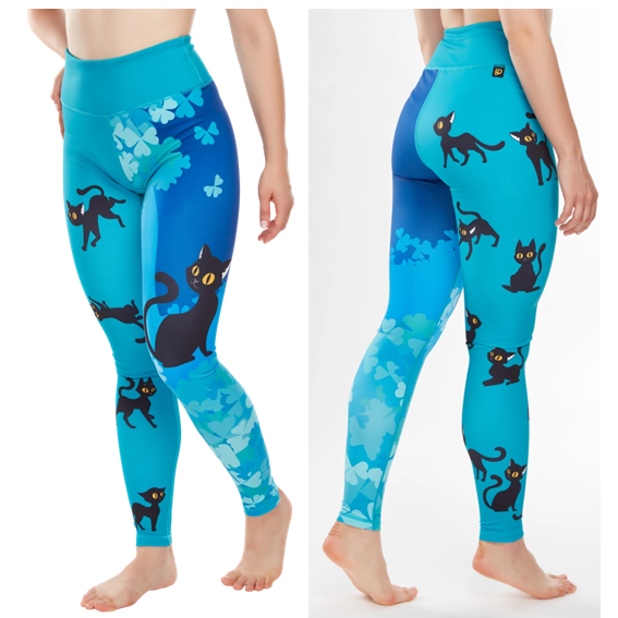 Träningsleggings – Good Luck Cat – Dedoles