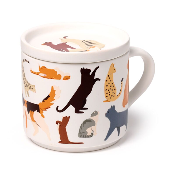 Mugg & Underlägg – Feline Fine – Porslin – 400 ml – Set - Bild 4